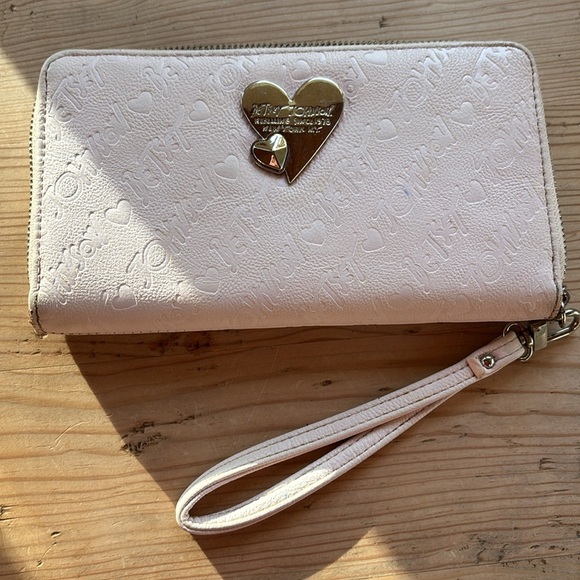 2 Betsey Johnson Wallets 1 Pink 1 Gray Length 8 Inches Width 5 Inches - Picture 6 of 13